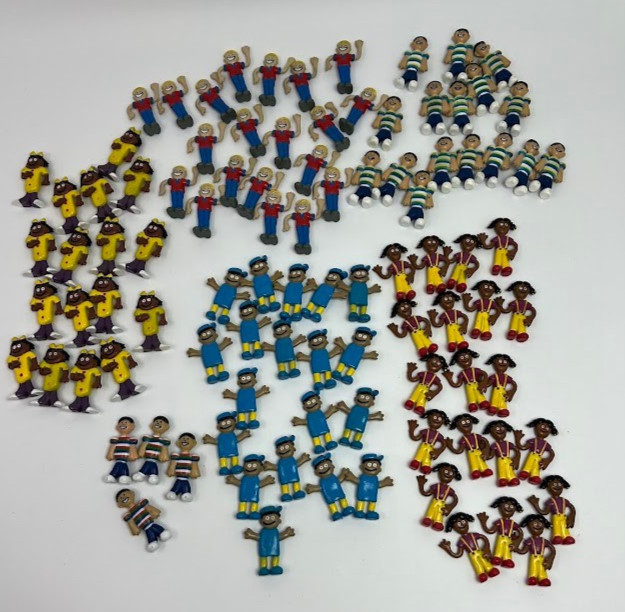 Lakeshore Learning Kid Counters Multiracial Figures Lot Of 96 Girls Boys Toys