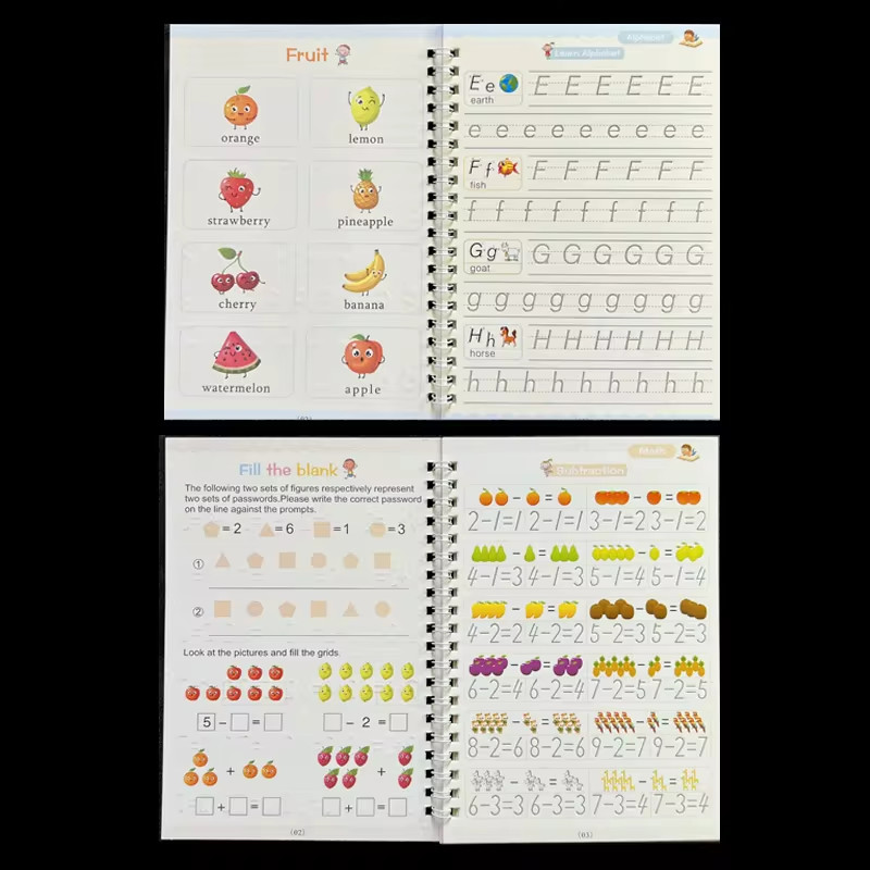 Sank Magic Practice Copybook Pen Preschools Kids Calligraphy English Verison Fre