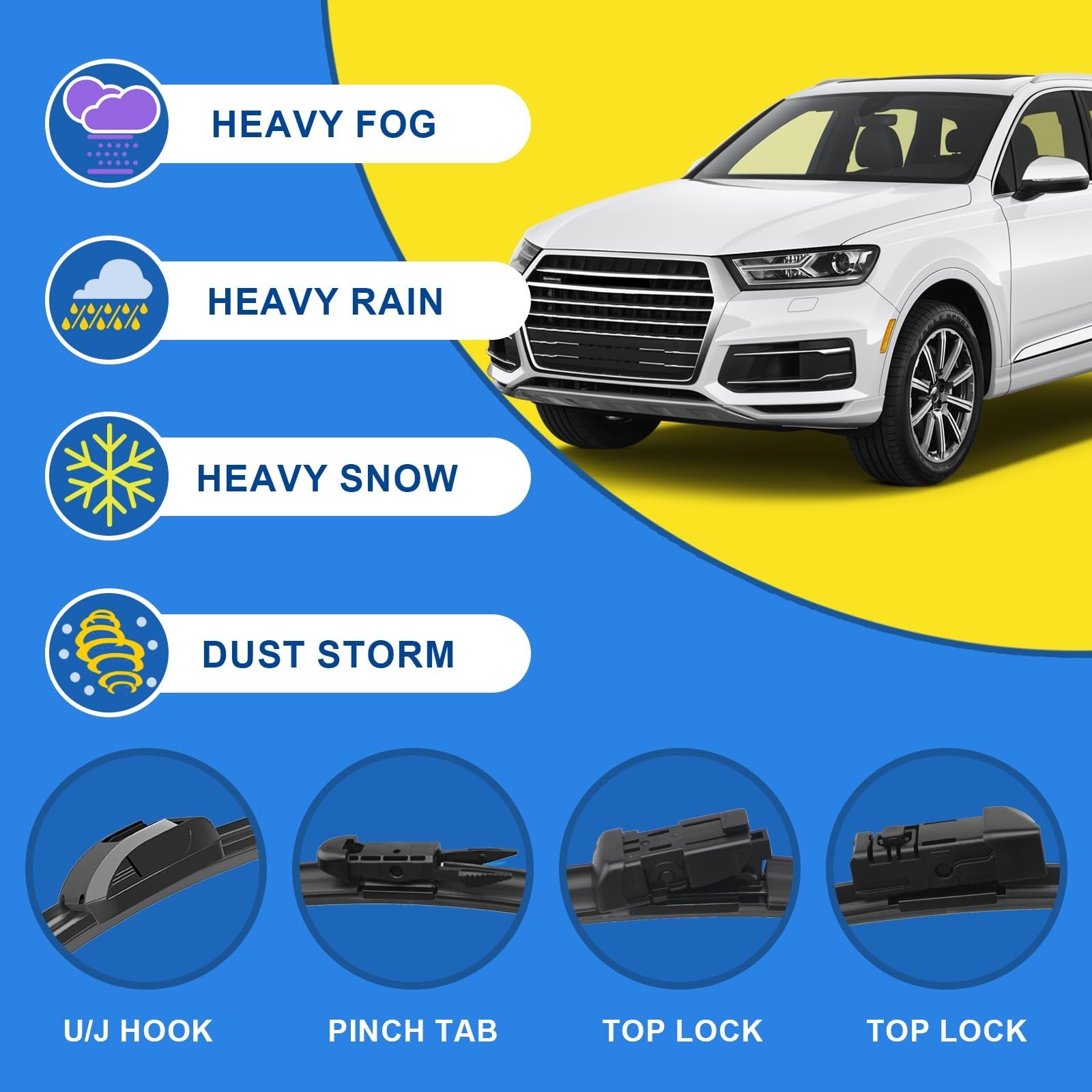 2 Factory Wiper Blades Replacement For 2007-2013 Cadillac Escalade/2007-2013 …