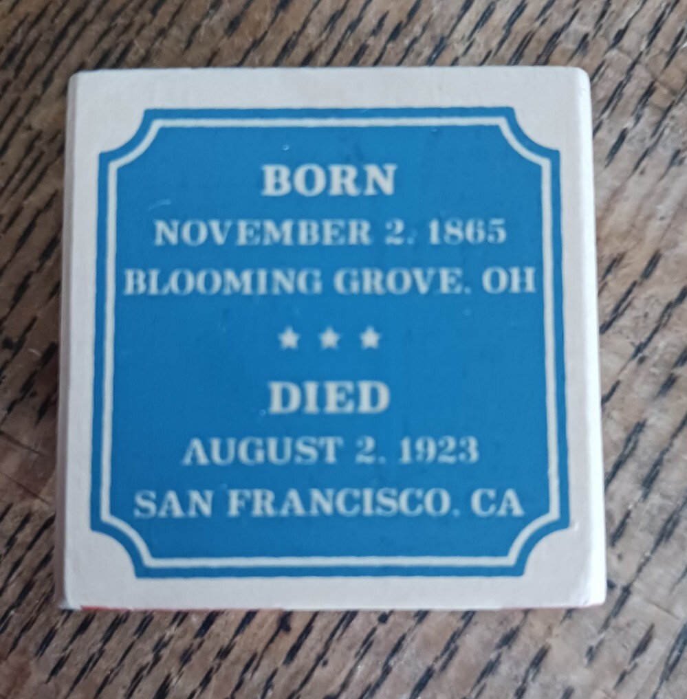 Uncle Goose Toys Presidential Block – Warren Harding