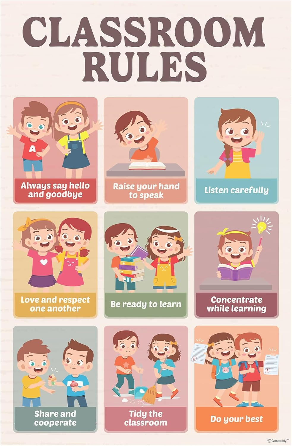 20 Boho Learning Posters for Kids Ages 3-5, 11X17In Educational Matte-Laminated