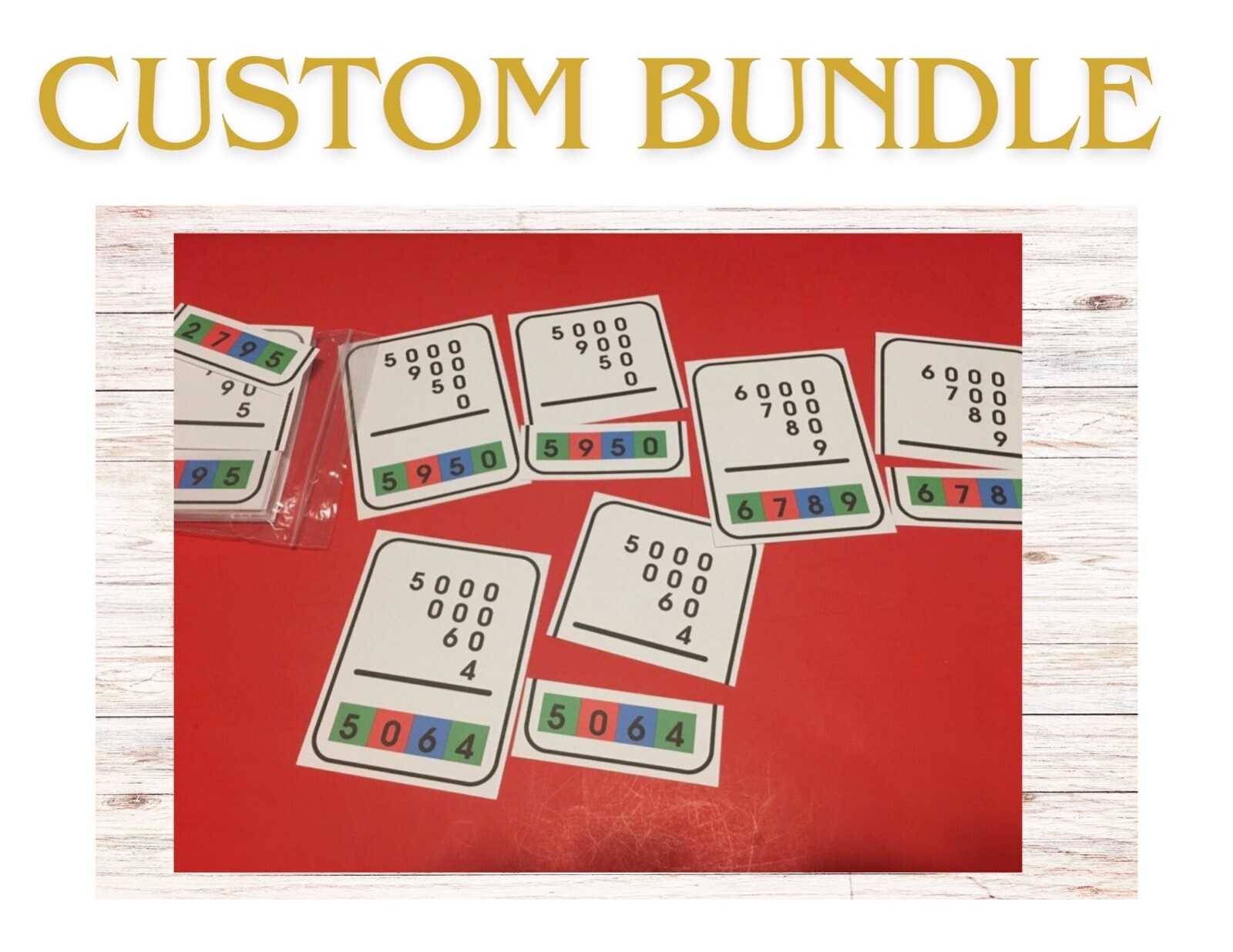 Custom Bundle – Three Part Cards – Montessori