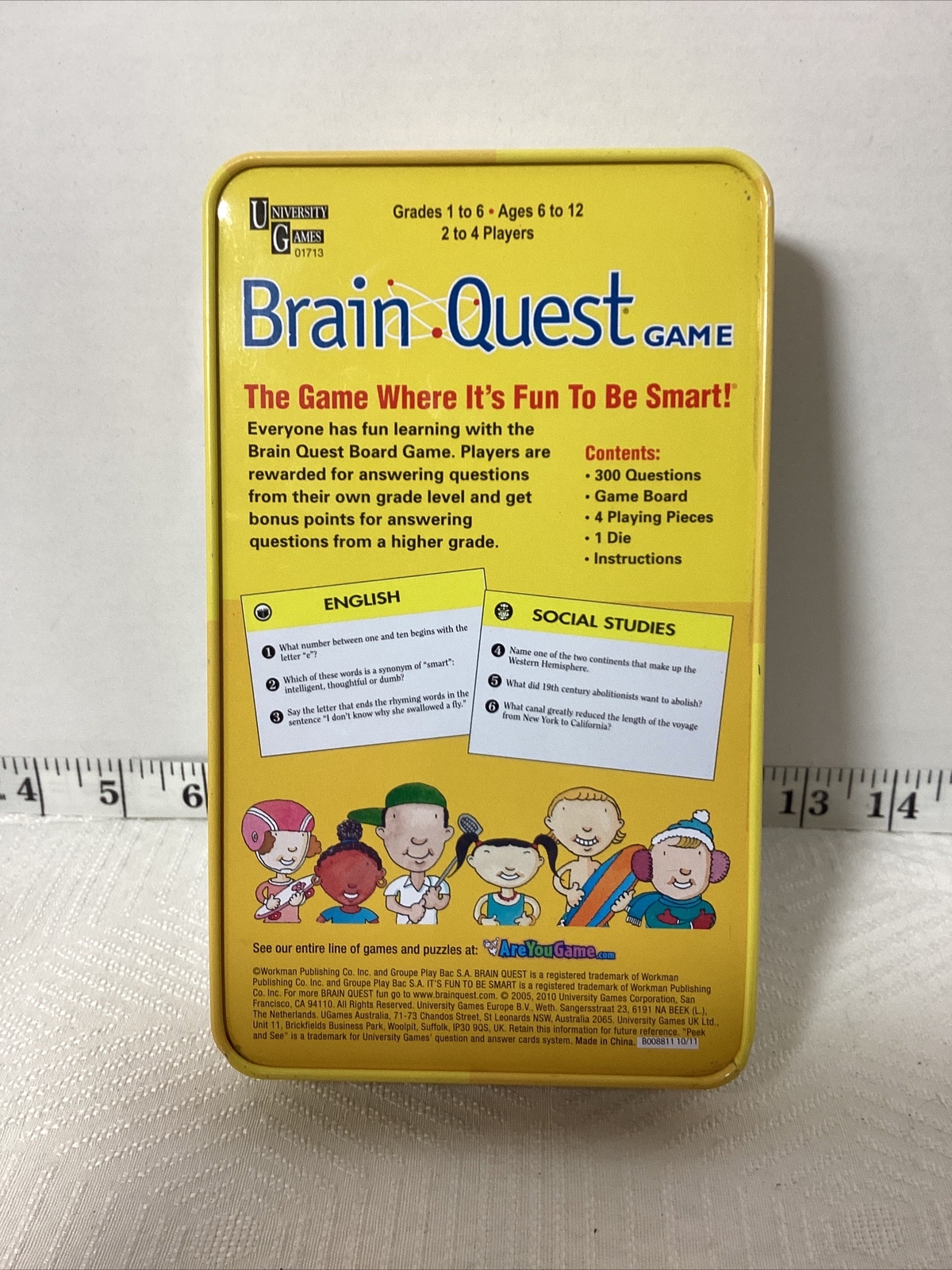 University Games Brain Quest Game For Grades 1-6 New Open Box