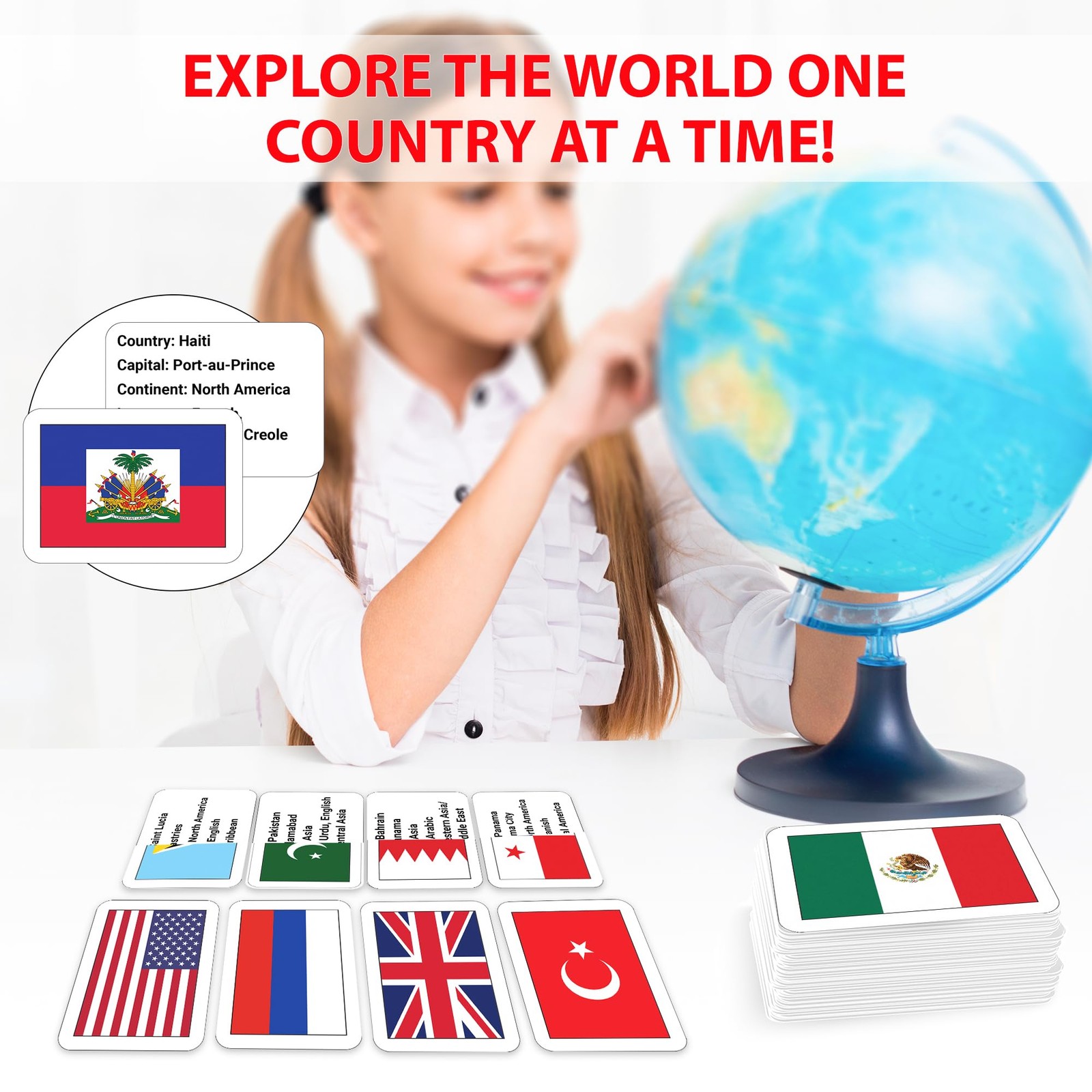 World Flags Flashcards 245 Country Capitals Languages Continents Gloss