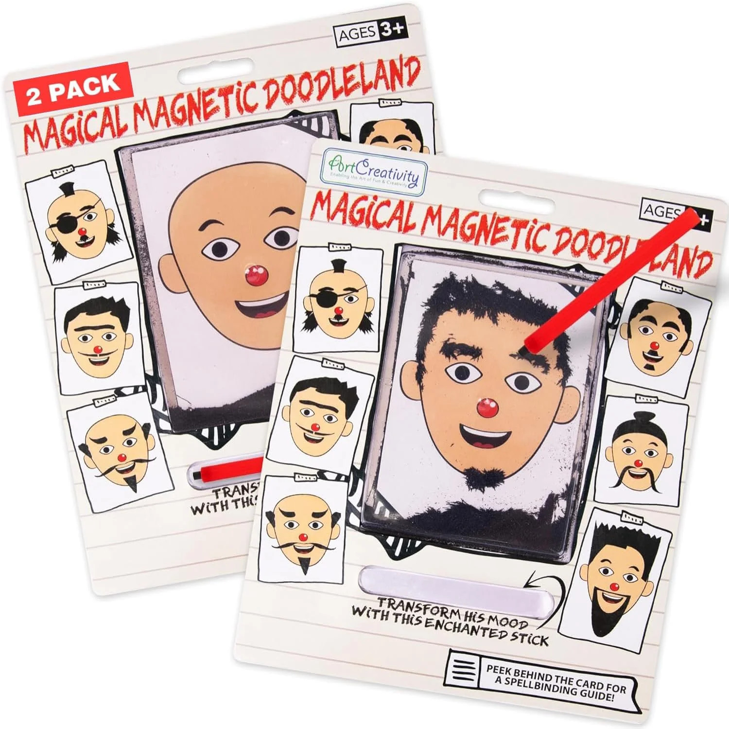 Magnetic Drawing Face – 2 Pack – Travel Toys for Kids, Magnetic Toys Game, Magn