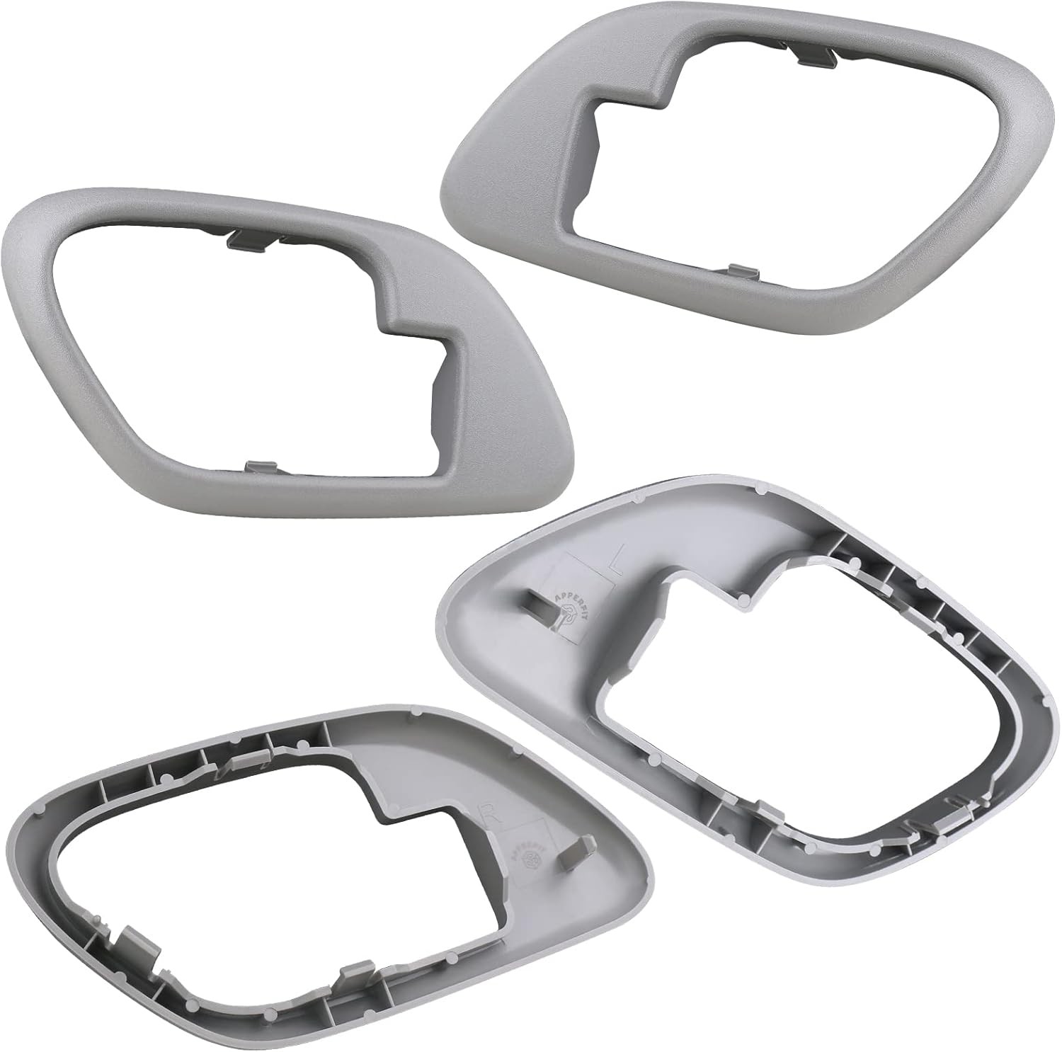 APPERFiT Interior Door Handle w/Bezel Kit (Gray) Compatible with 1995-2002 Chevy