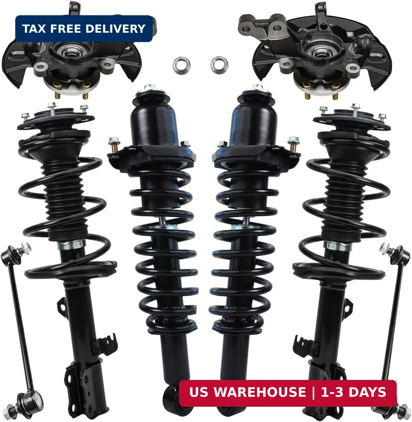 Detroit Axle – 8pc Front Suspension Kit for Toyota 2003-2008 Corolla, Steering K
