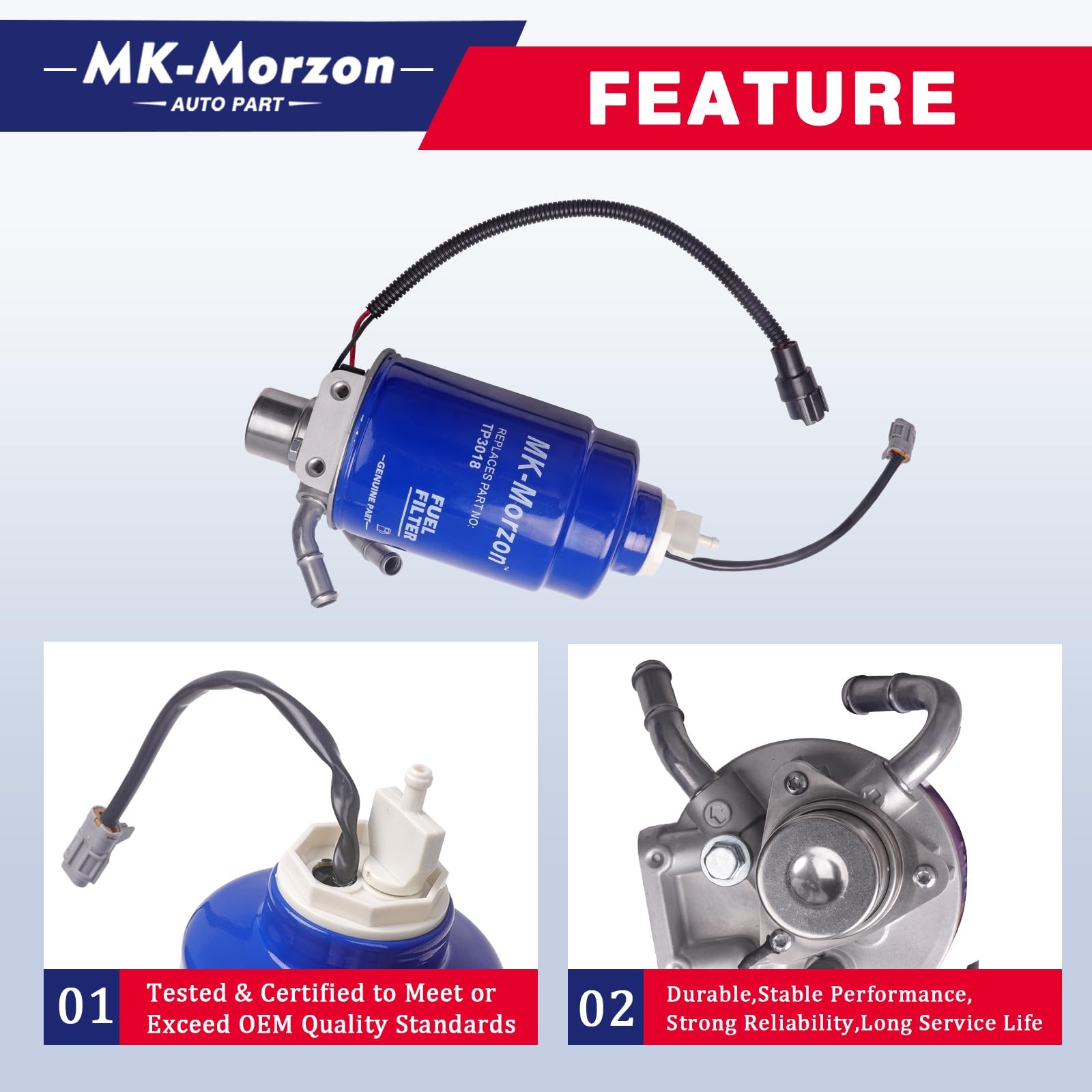 6.6 Duramax Fuel Filter Housing Assembly Compatible with 2004-2012 Chevy…