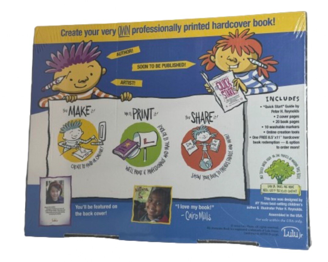My Awesome Book Make Your Own Book! Lulu Jr. Brain Toy New Sealed