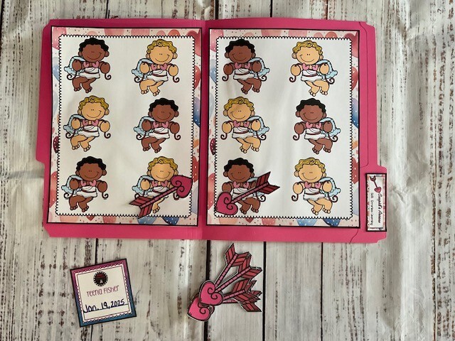 Errorless Learning File Folder Game Valentine’s Day Special Education Autism