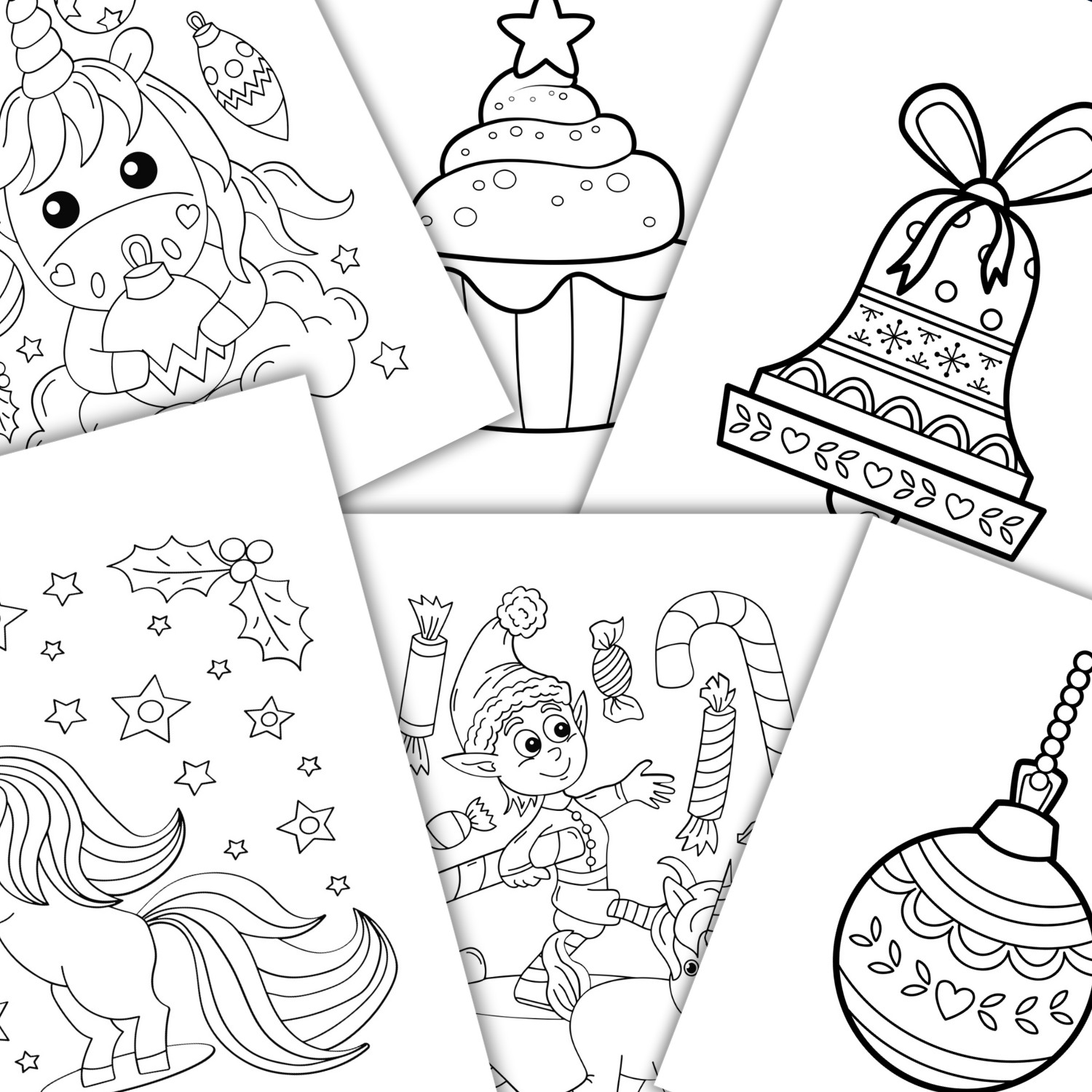 Printable Christmas Coloring Worksheets for Kids | Holiday Activity Sheets