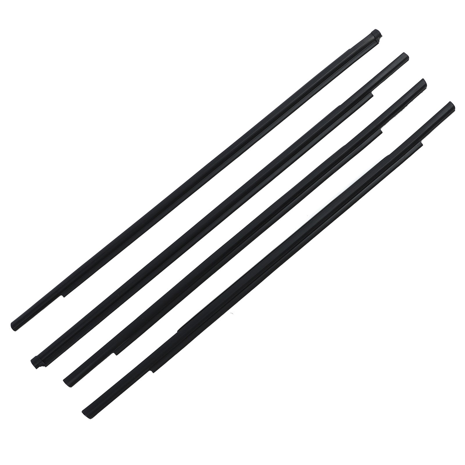 4PCS Black Car Window Weatherstrip Seal Belt Strong Sealing For Outlander A MCKQ