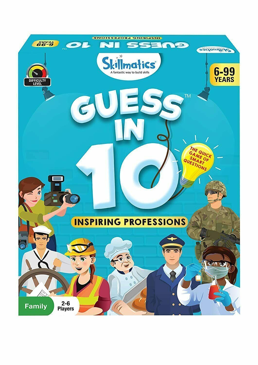 Guess in 10 Inspiring Professions Card Game for Ages 6+ Years and Up