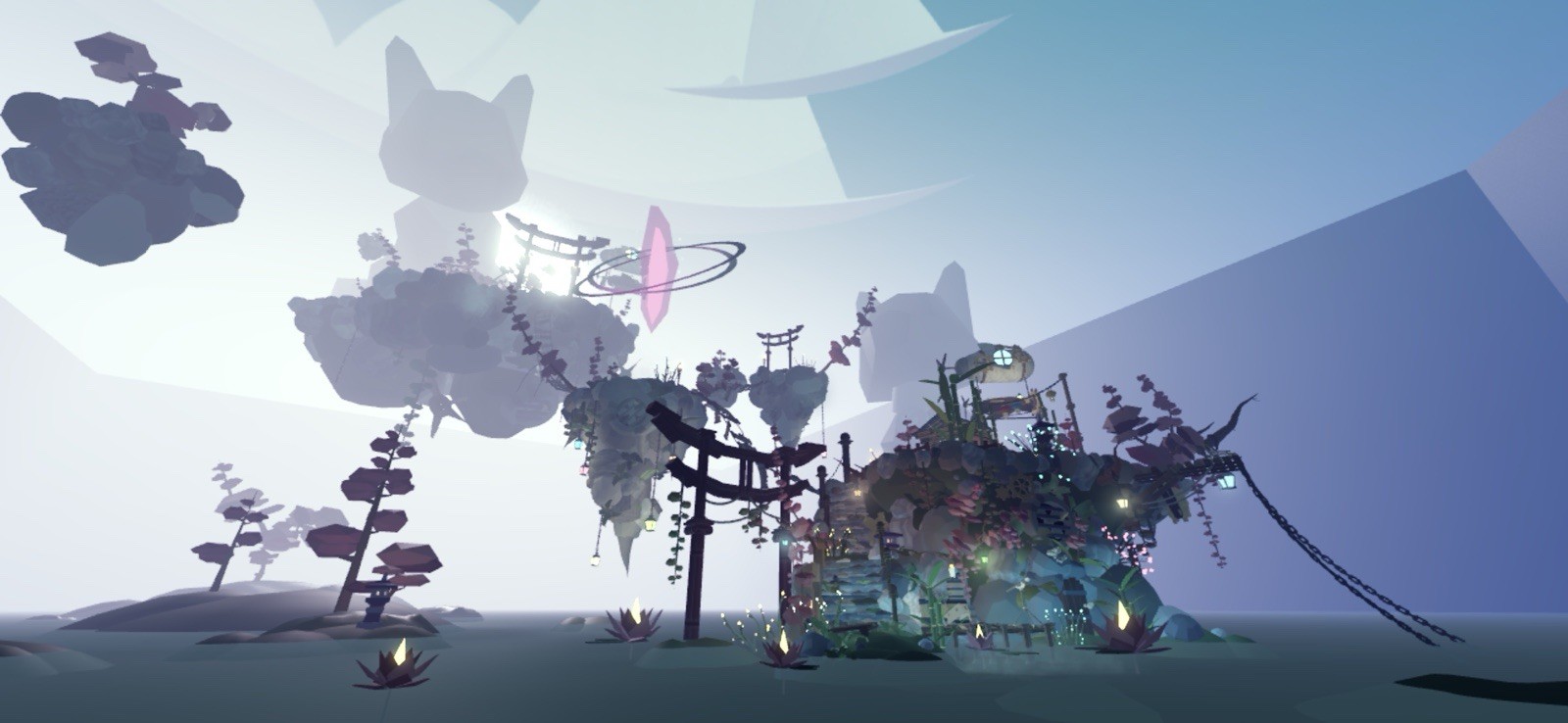 Floating Island Japanese Temple Themed- Glitch Build❤️ Adopt Me House Home
