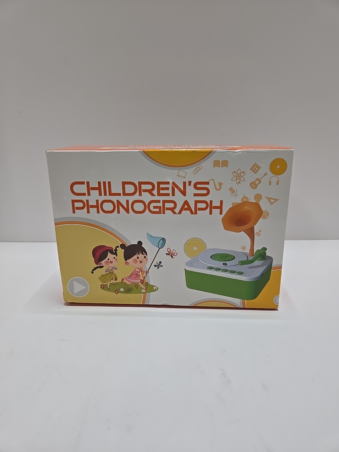 Kids Gramophone (GREEN) With 96 Cards Children’s Phonograph Story Music Player