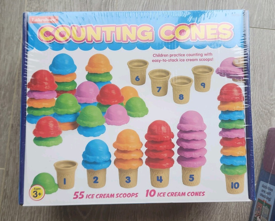 LakeShore Counting Cones Learning Educational Teaching Ice Cream NEW
