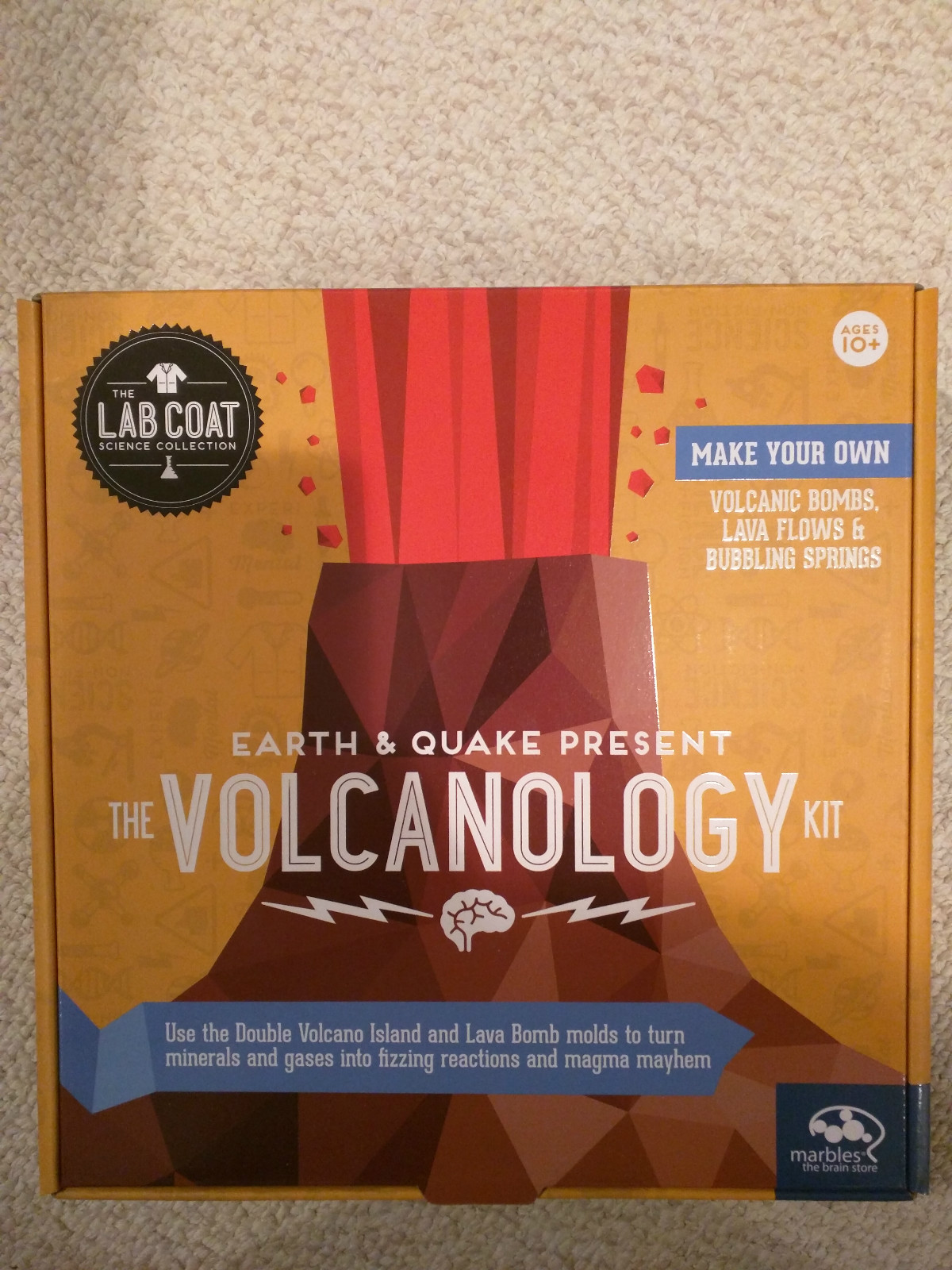 Marbles the Brain Store Earth & Quake Present the Volcanology Kit NEW IN BOX