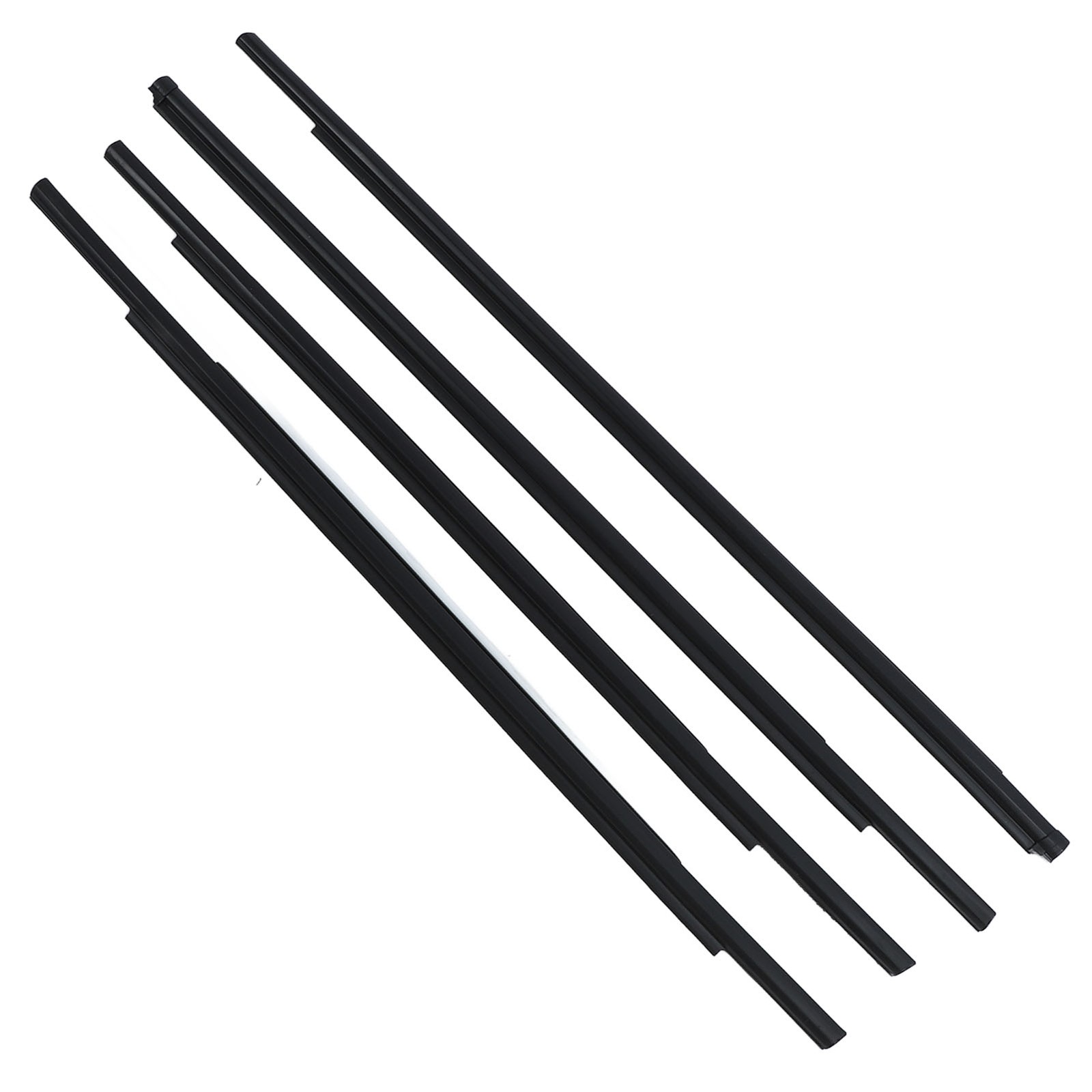 4PCS Black Car Window Weatherstrip Seal Belt Strong Sealing For Outlander A MCKQ