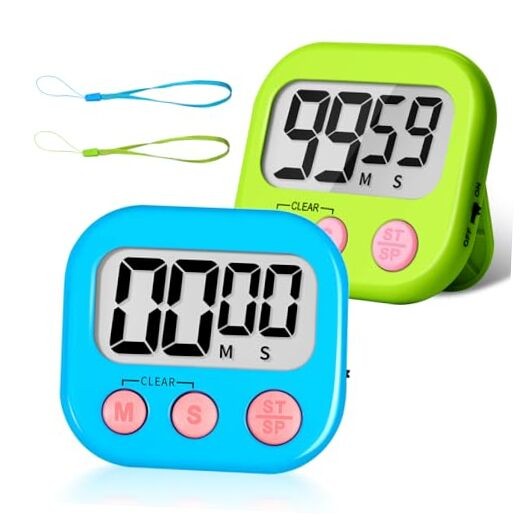 Classroom Timer for Kids Teachers 2 Pack Digital Timers 1 Blue & Green