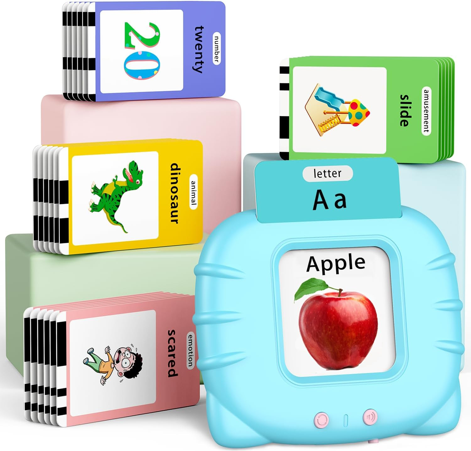 520 ABC Sight Words Talking Flash Cards, Christmas Birthday Gift for 2 3 4 5 6 Y