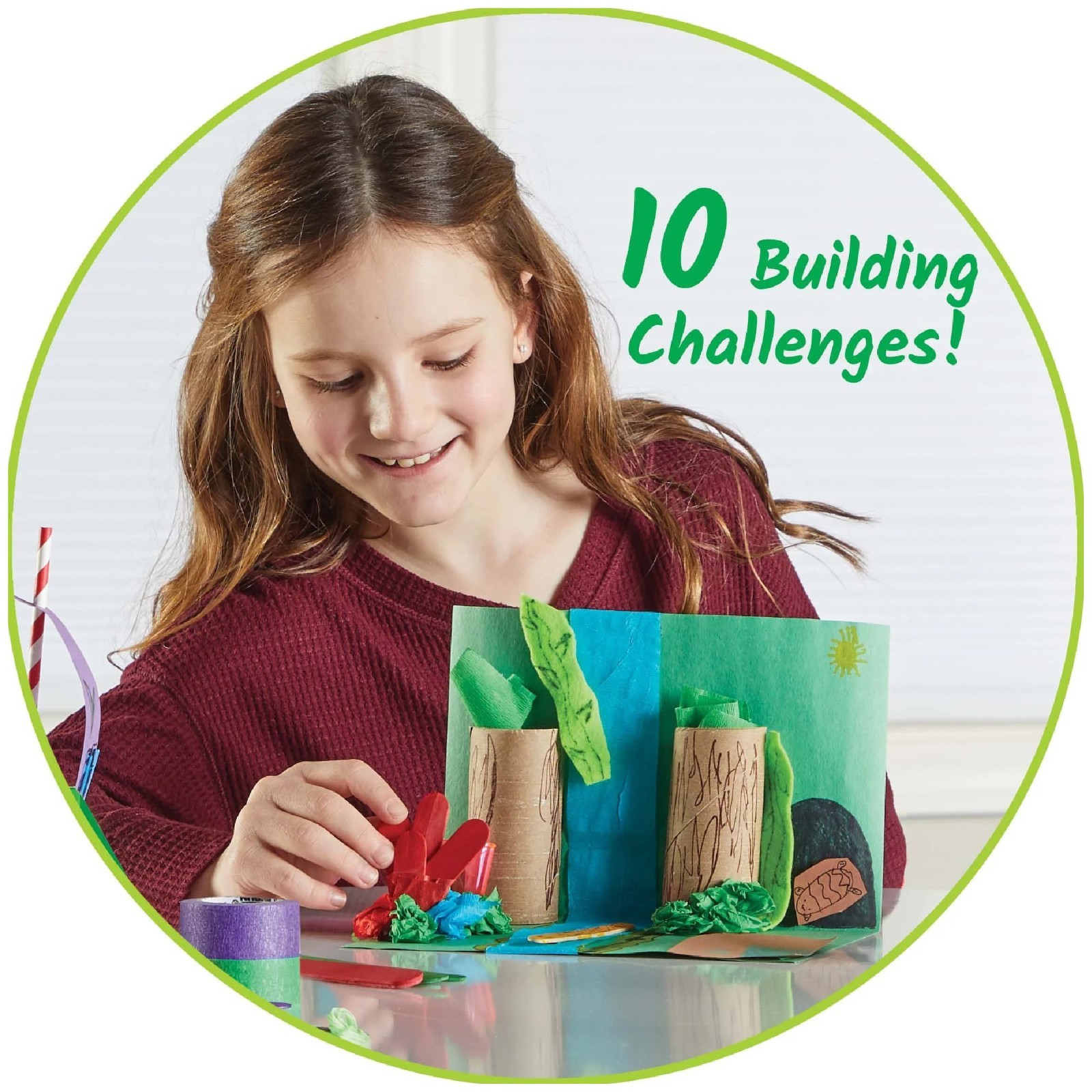 Ultimate Inventor Toolkit Kids STEM Set 250 Materials 10 Challenges, 8+ Age