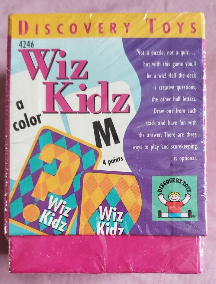 Discovery Toys Wiz Kidz Card Game #4246 NEW Educational Vocabulary Logic Travel