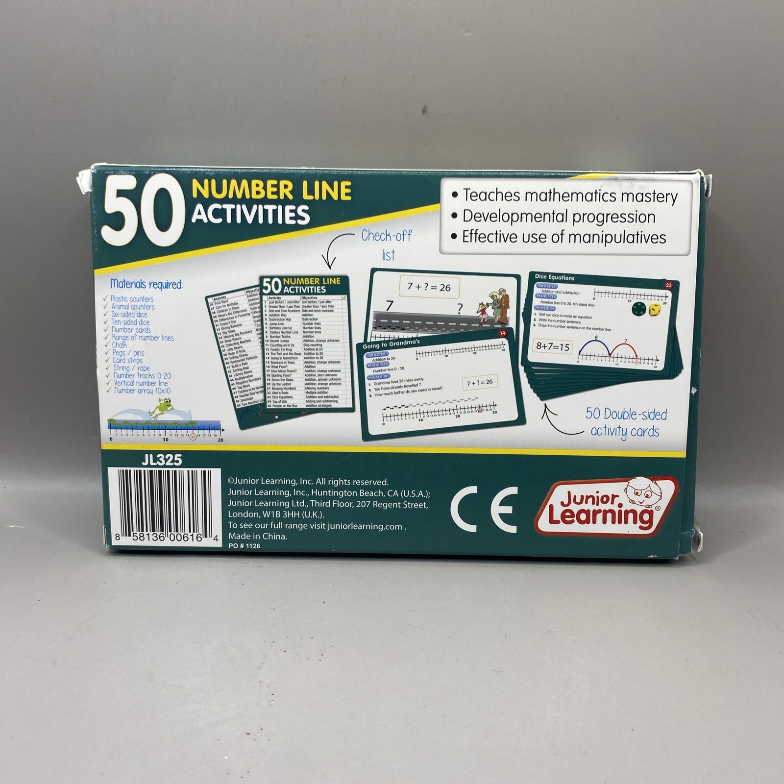Junior Learning• 50 Number Line Activities Learning Set • New