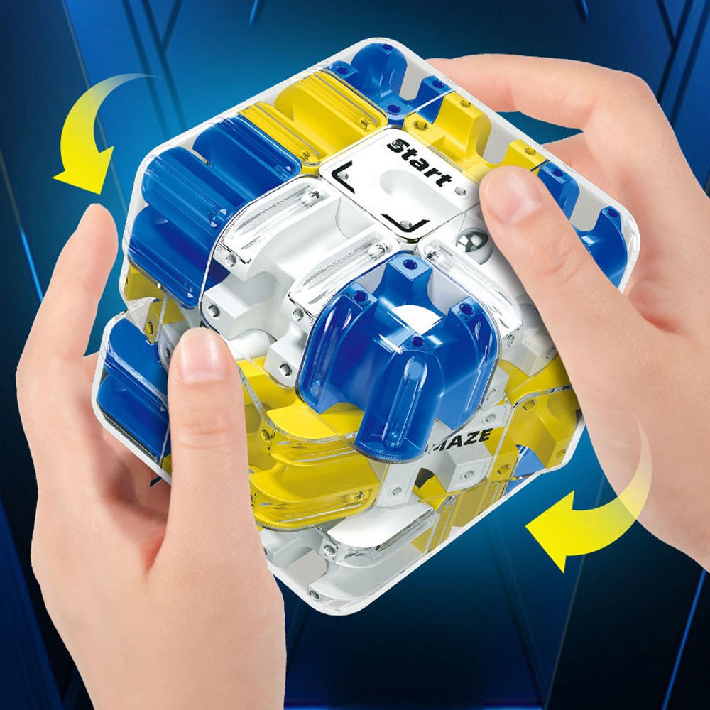 3D Maze Cube – 2-in-1 Twist & Roll Brain Teaser Toy for Kids & Adults