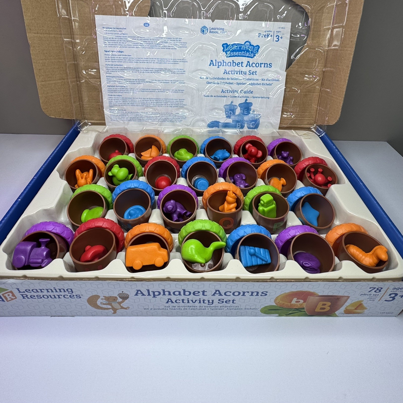 Learning Resources Alphabet Acorns Activity Set Letter Recognition Homeschool