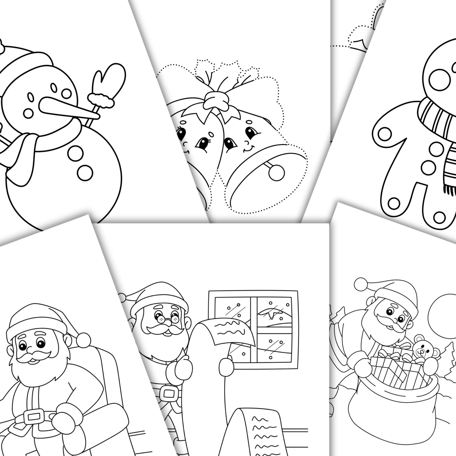 Printable Christmas Coloring Worksheets for Kids | Holiday Activity Sheets