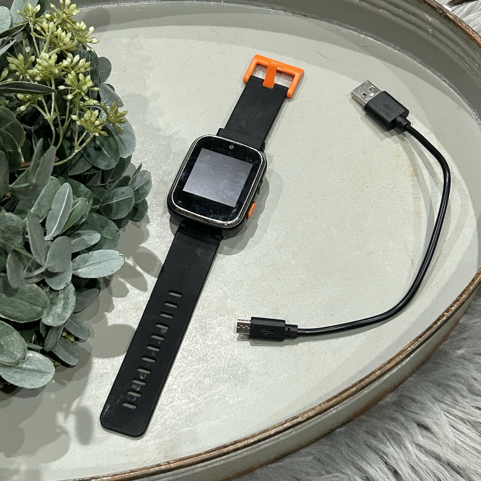 Vakzovy Unisex Black Waterproof Kids Smart Watch With Dual Camera, Music & Games