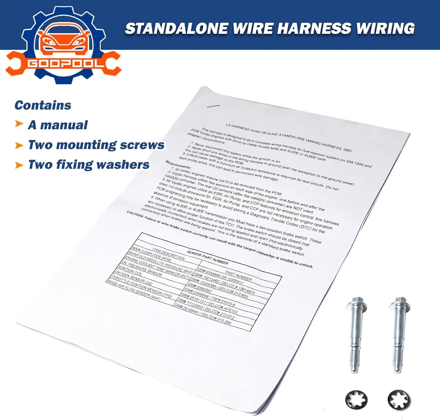 LS Harness 5.3 4.8 6.0 Vortec 4L60E