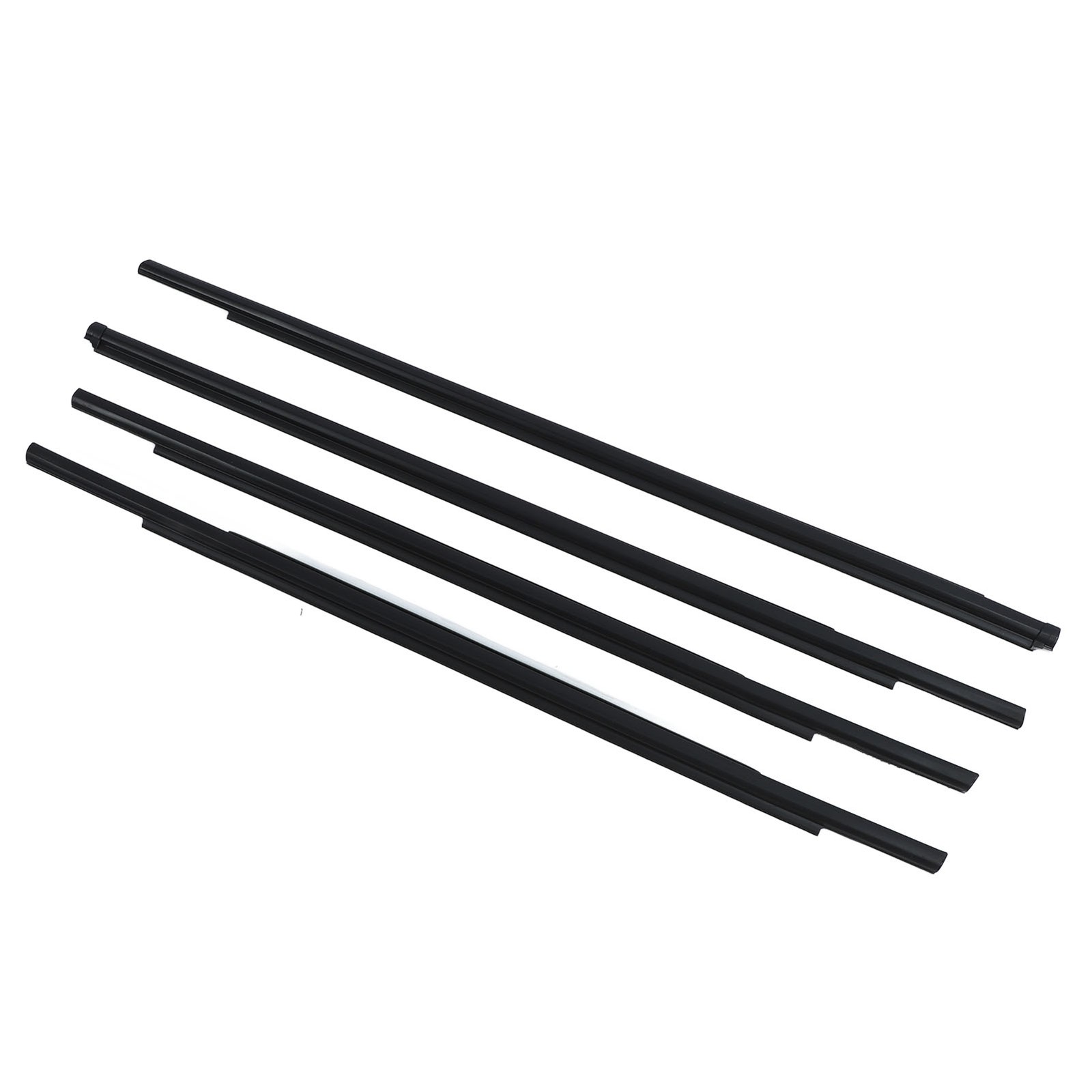 4PCS Black Car Window Weatherstrip Seal Belt Strong Sealing For Outlander A MCKQ