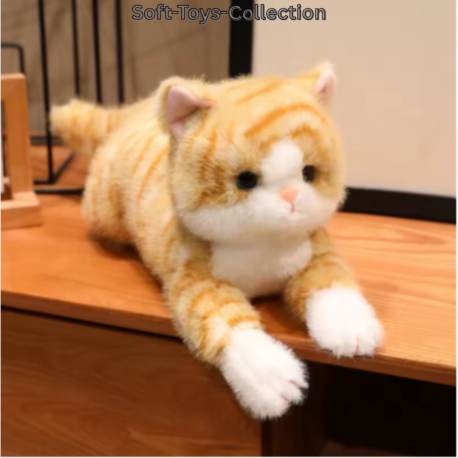 12in Realistic Cat Plush Toy Soft Stuffed Animal Kitty Kids Gift
