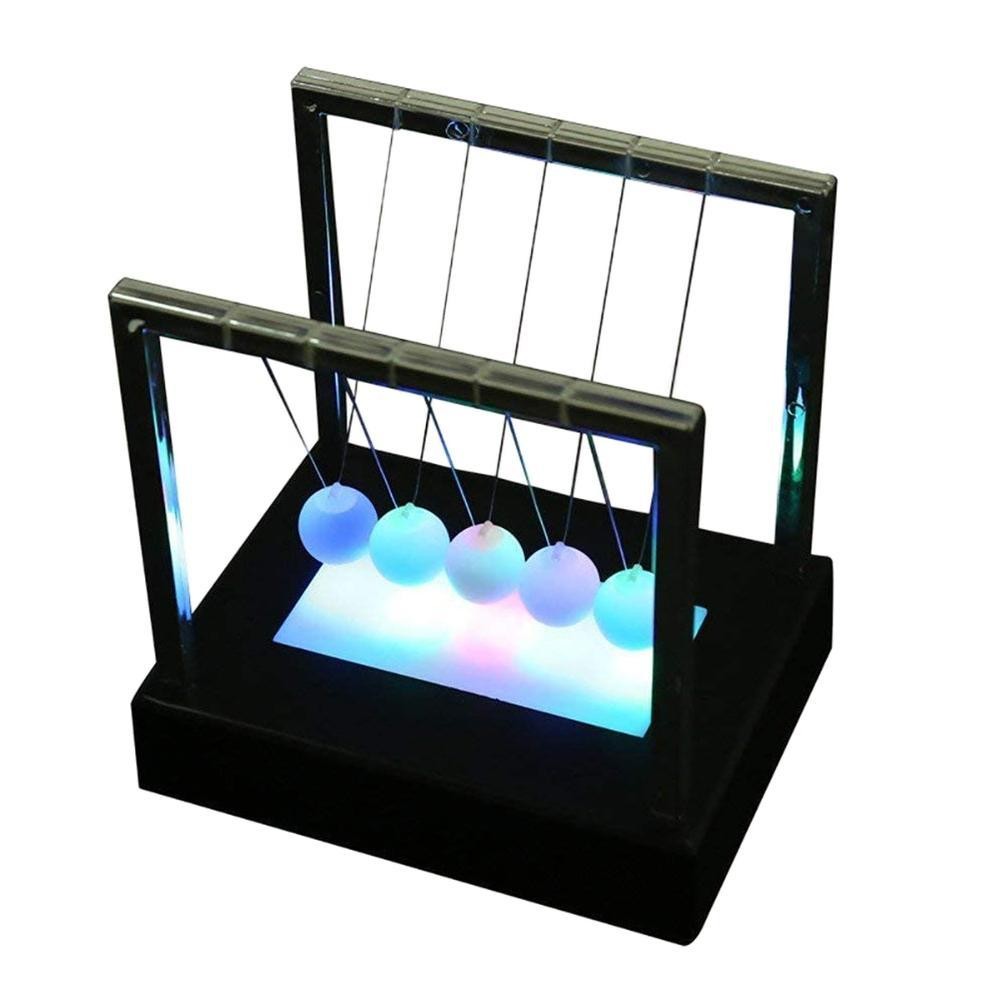 Newtons Cradle Balls Swinging Magnetic Science Physics Desk Toy For Home Office