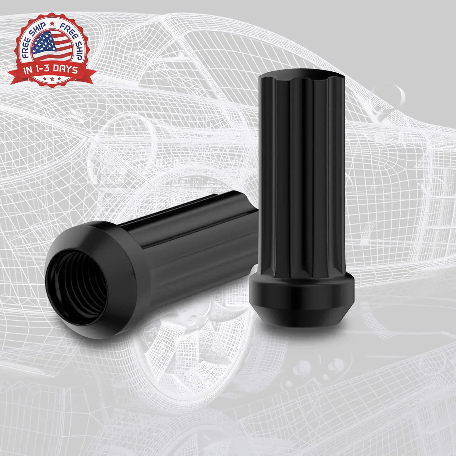 Richeer M14x1.5 Lug Nuts for Silverado Suburban Sierra 1500 Escalade Tahoe Trave