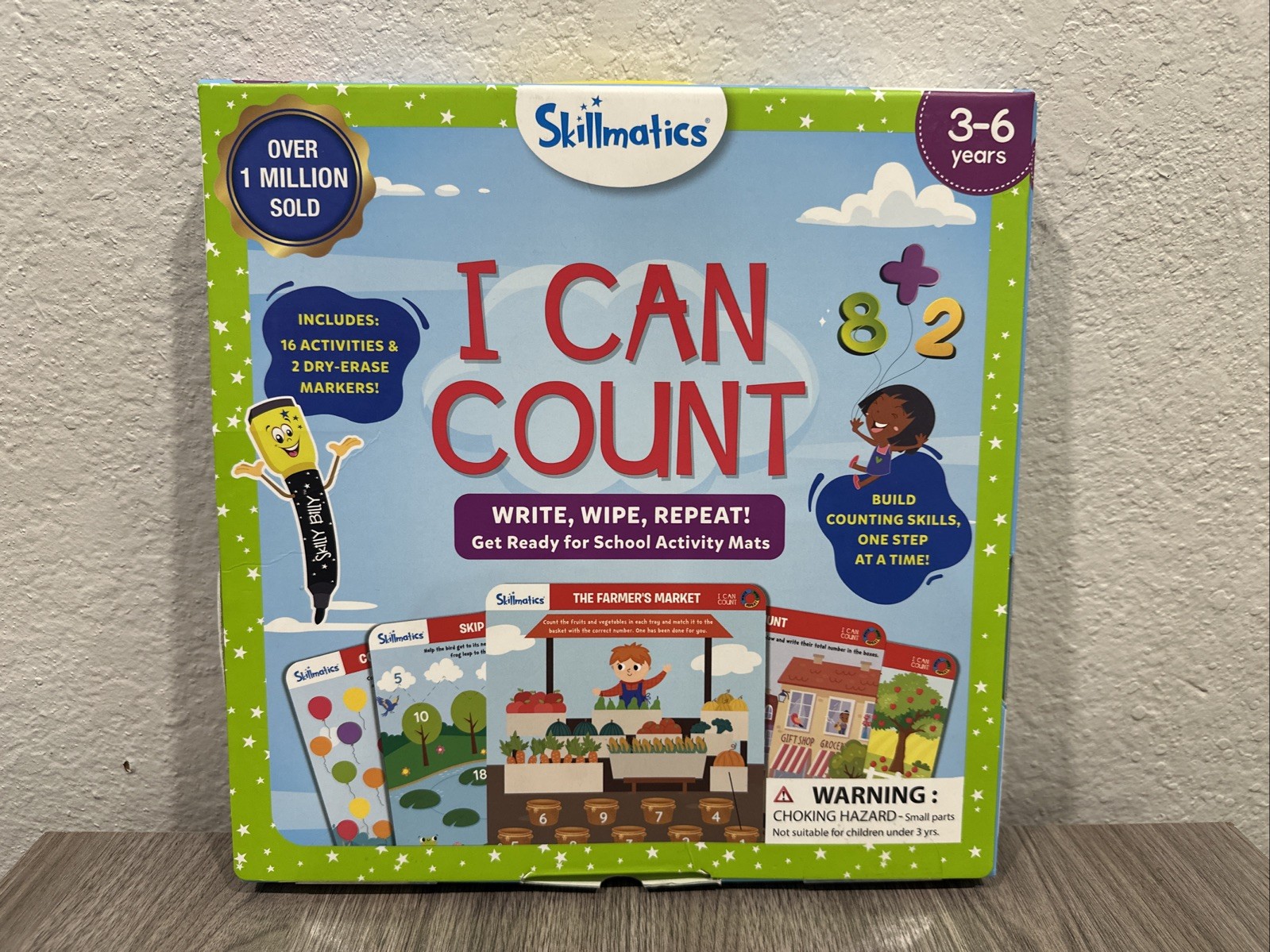 Skillmatics Educational Game: I Can Count | Reusable Activity Mats w/2 Markers