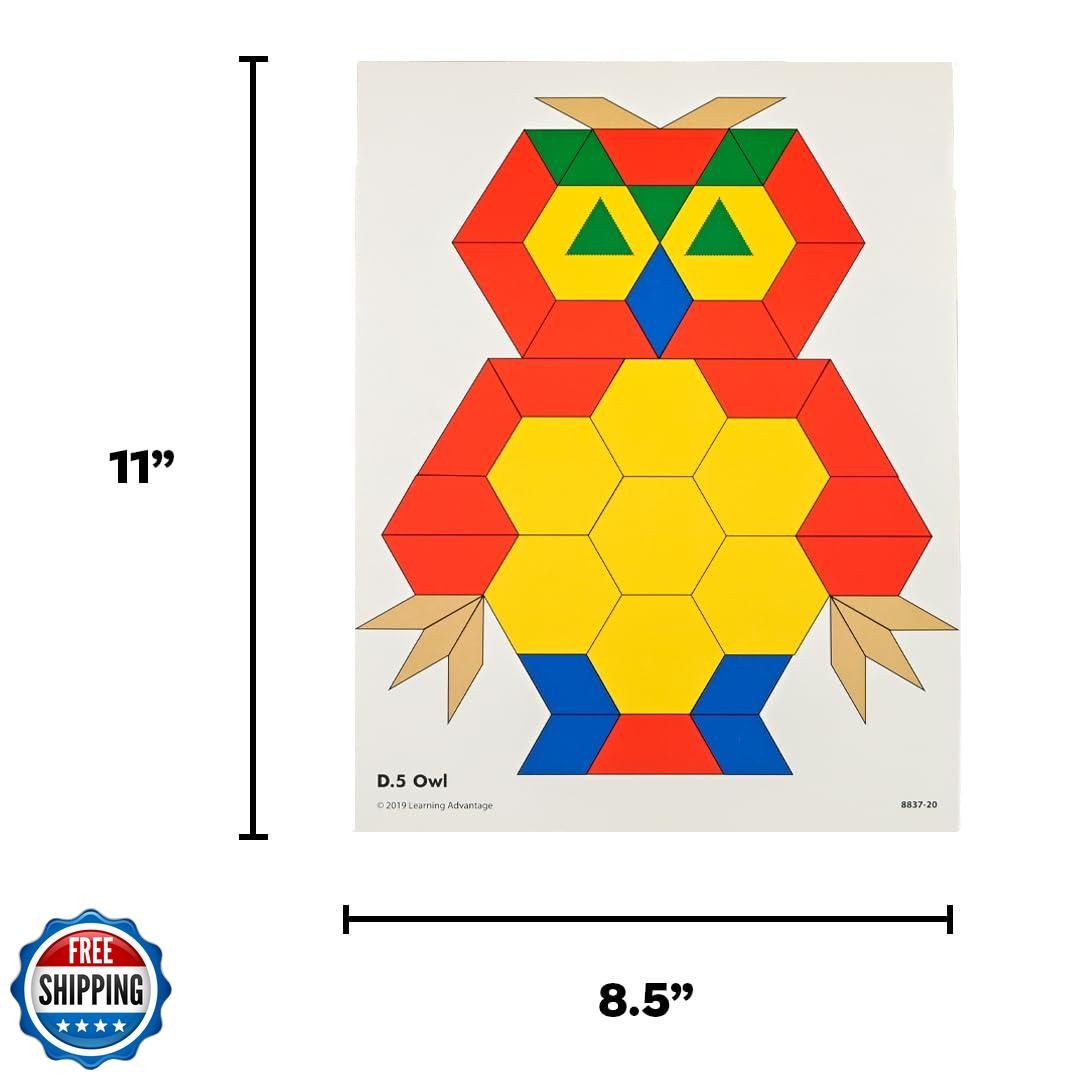 Learning Advantage Pattern Block Activity Cards – In-Home Learning Activity f