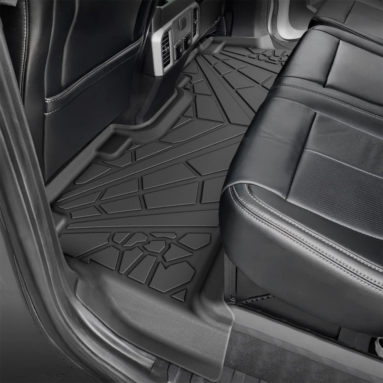 KARPAL Floor Mats Fit 2017-2025 Ford F250/F350/F450 SuperDuty CrewCab (2nd Row