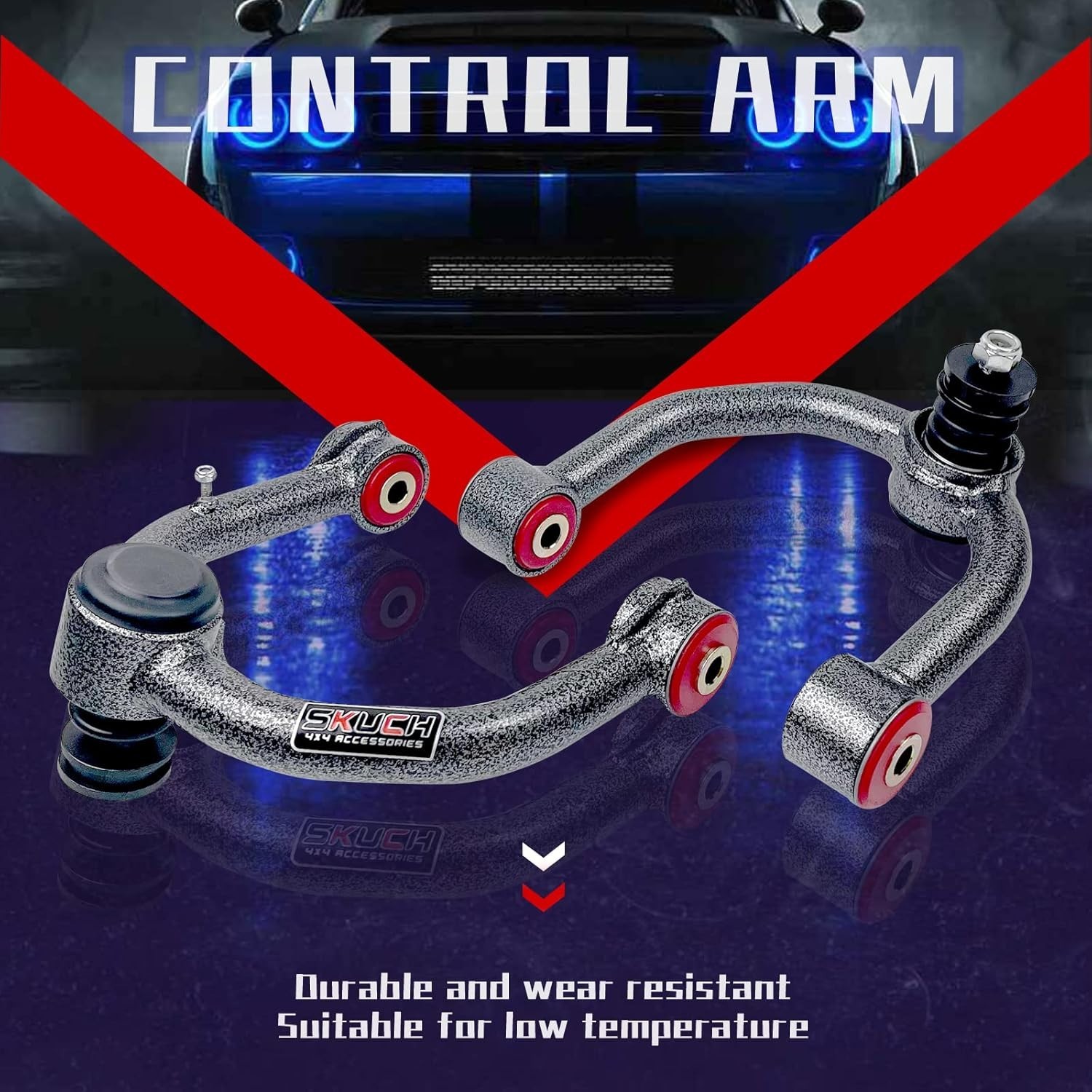 Front Upper Control Arms for 1995-2002 Toyota 4Runner, 2-4” Lift Tubular Sus…