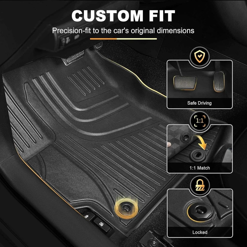 AOMSAZTO Car Floor Mats for Toyota Corolla Sedan 2020-2025,Heavy Duty TPE All We