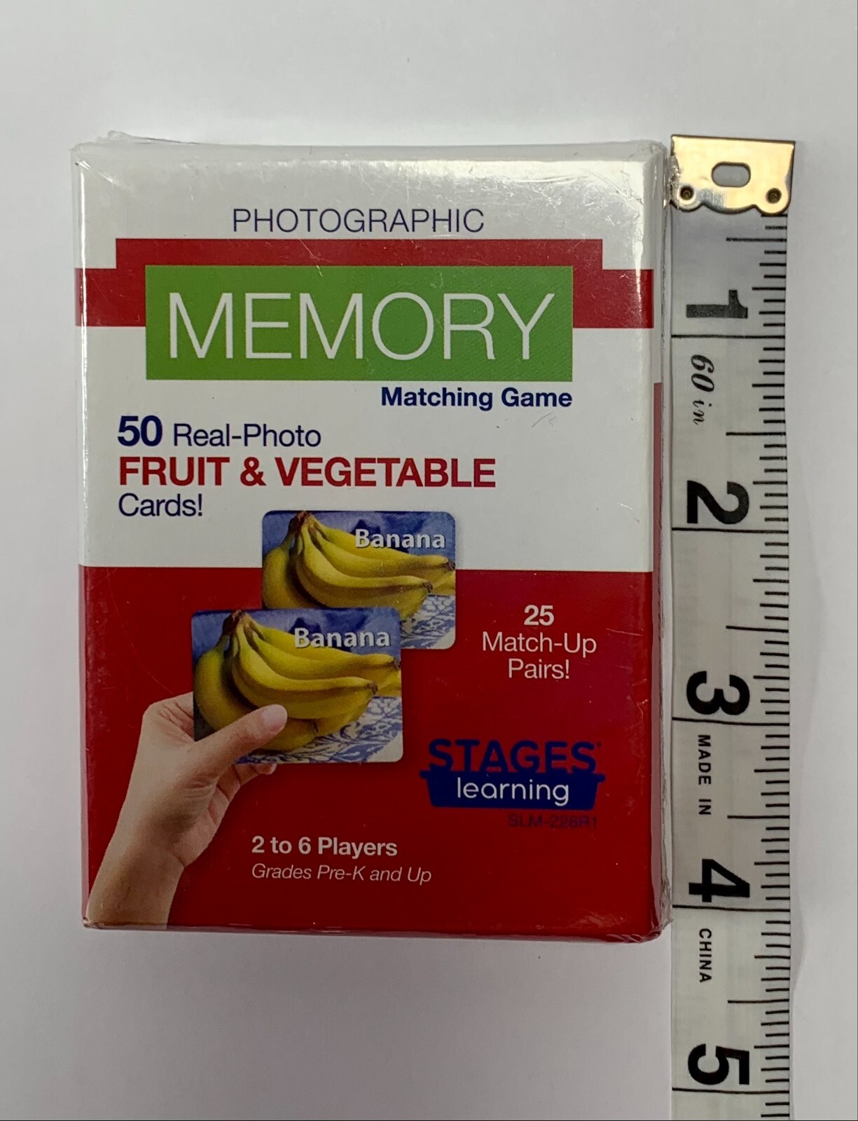 Stages Learning Photographic Memory Matching Game Fruit & Vegetables Pre-K + New