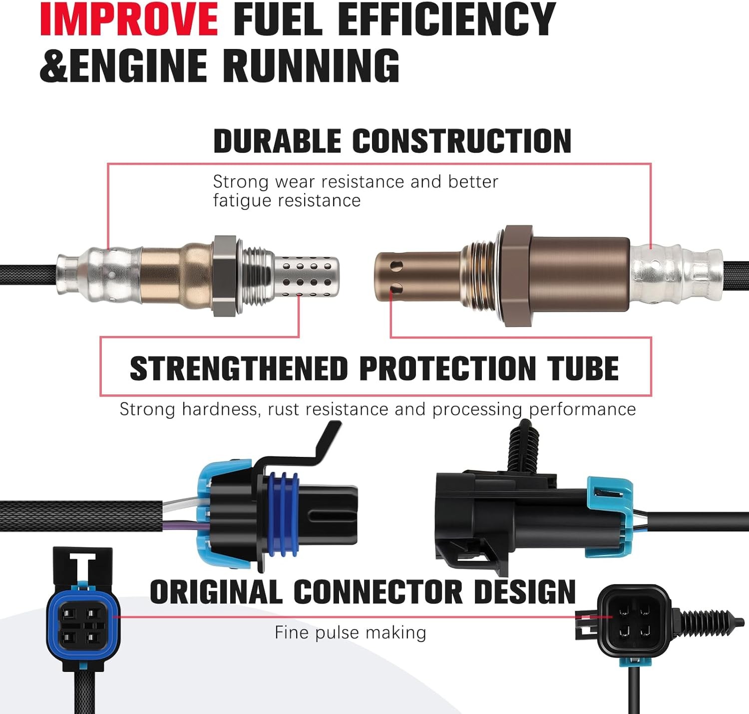 O2 Oxygen Sensor Upstream Downstream Bank 1 & 2 SG272 234-4285 Fit 2002-2003 for