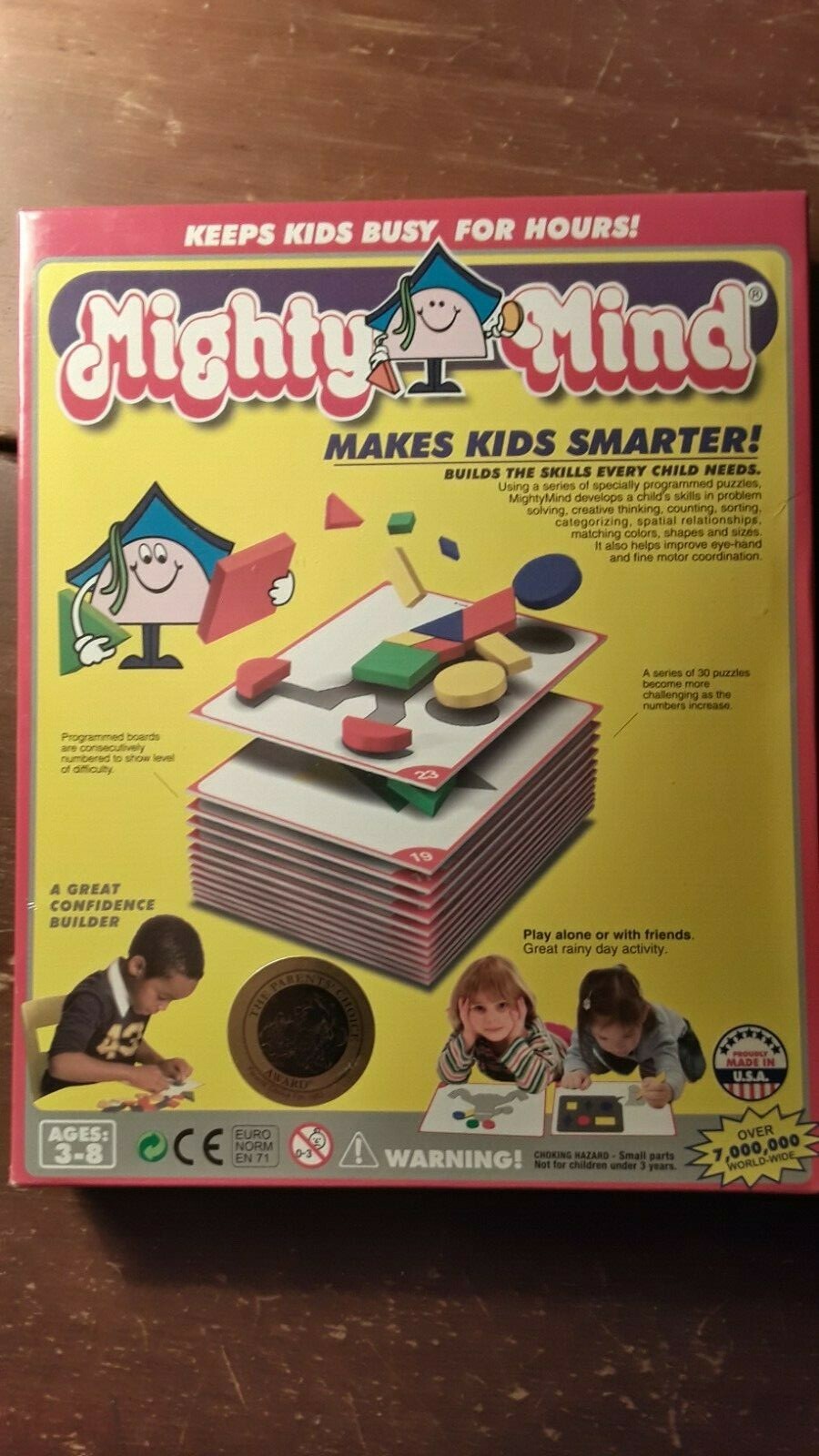 VINTAGE 1979 MIGHTY MIND PLAY ALONE LEARNING ACTIVITY CHILDREN 3-8 NIB SEALED.
