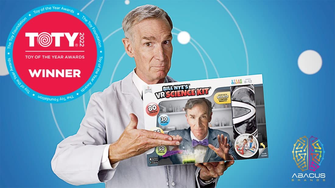 Abacus Brands Bill Nye’s VR Science Kit – Virtual 11 inches x 16 inches, Blue