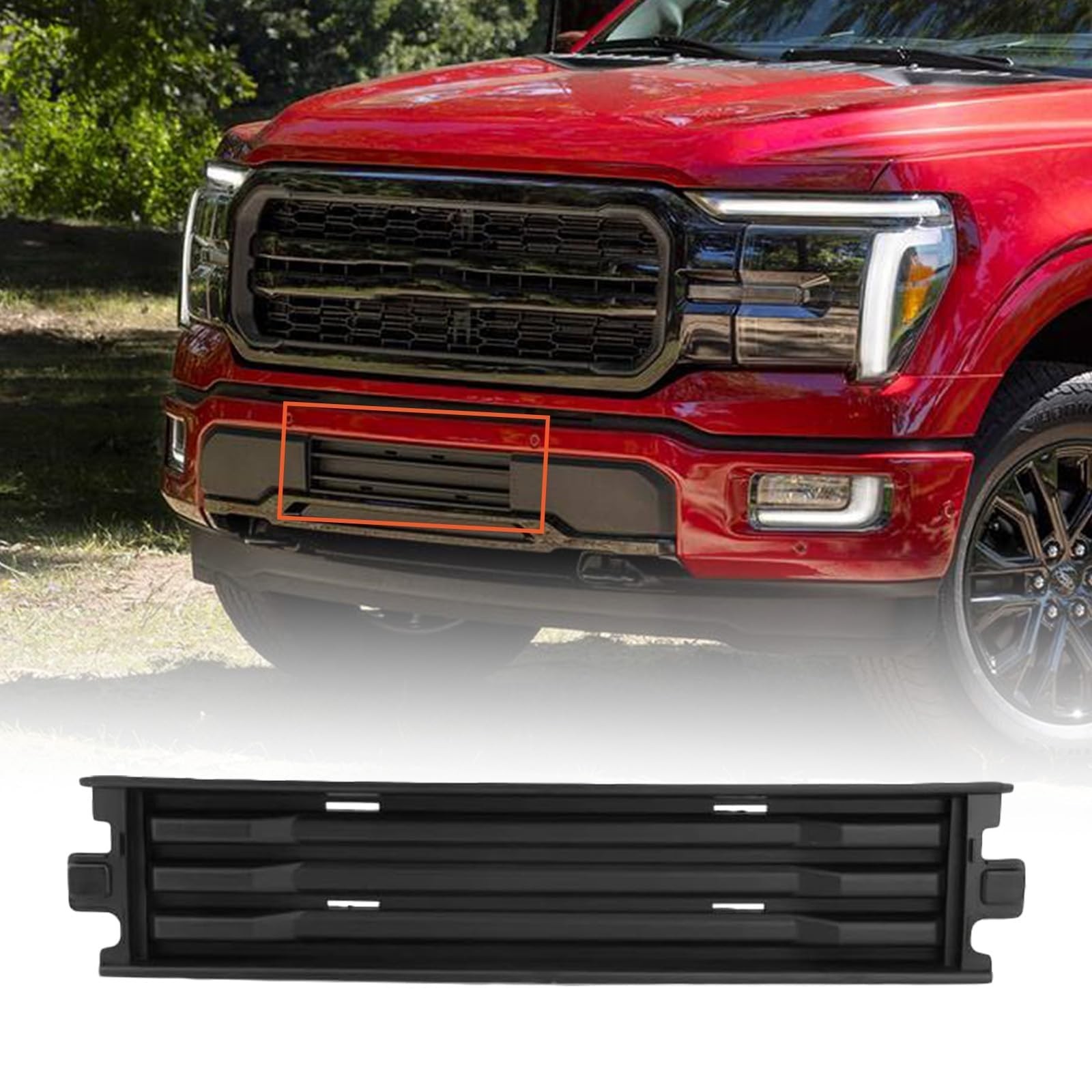 Front Bumper Trim Compatible with Ford F150 2018 2019 2020 xlt Middle Front B…
