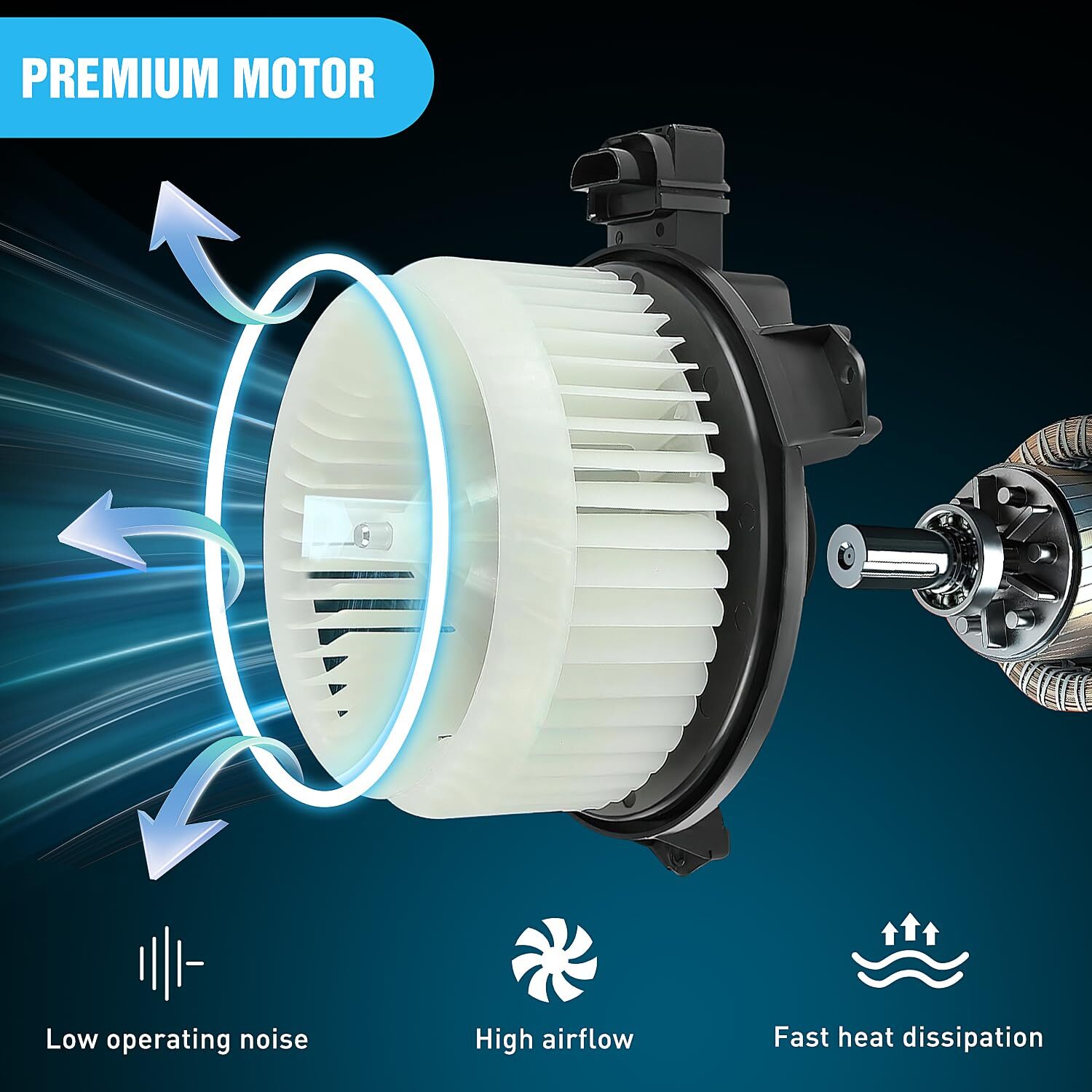 Civic 2001-2005 Nilight HVAC Heater Blower Motor Fan Fit for Honda Civic 2013