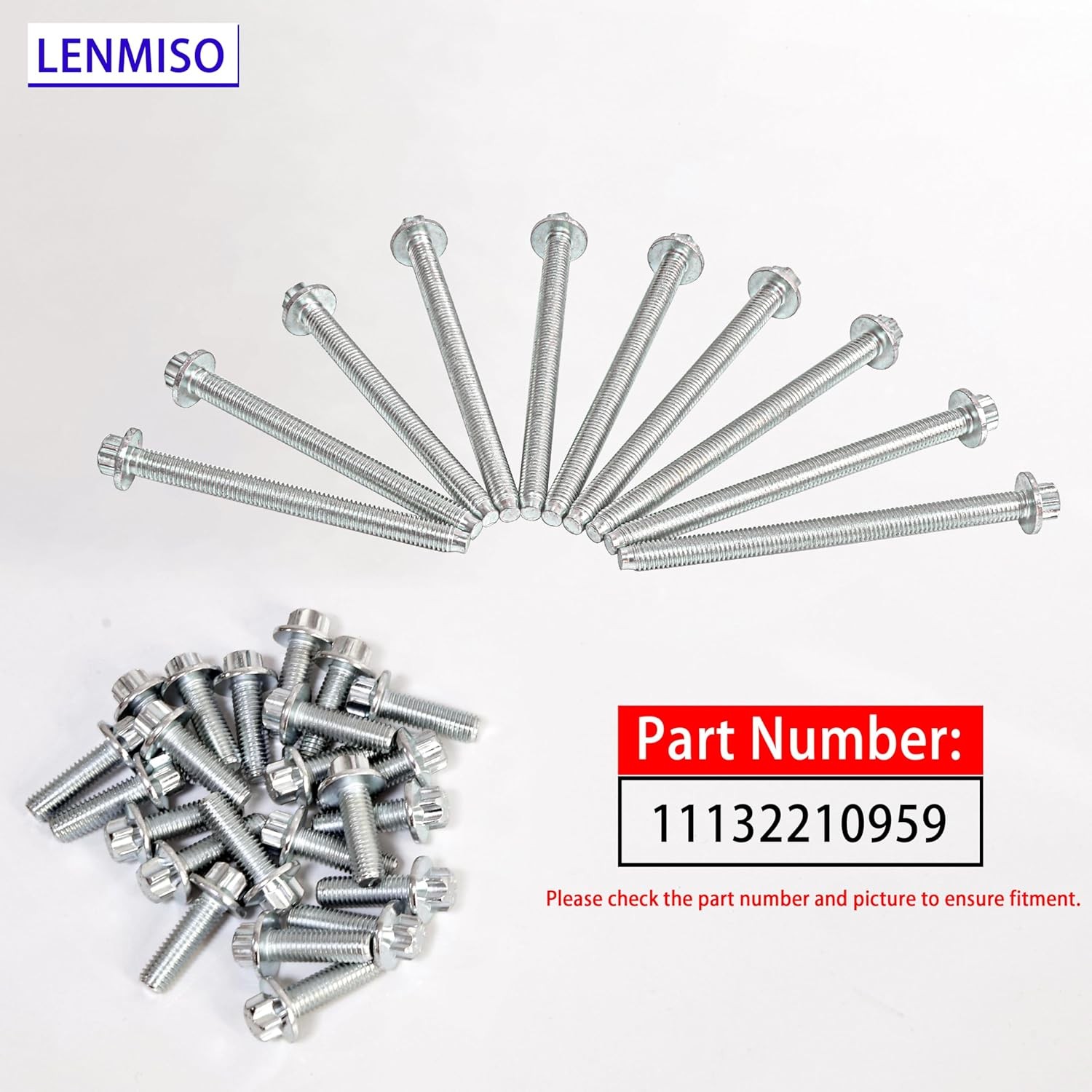 Engine Oil Pan Bolt Kit Compatible with BMW 325i 328i 330i 335i 435i 525i Replac
