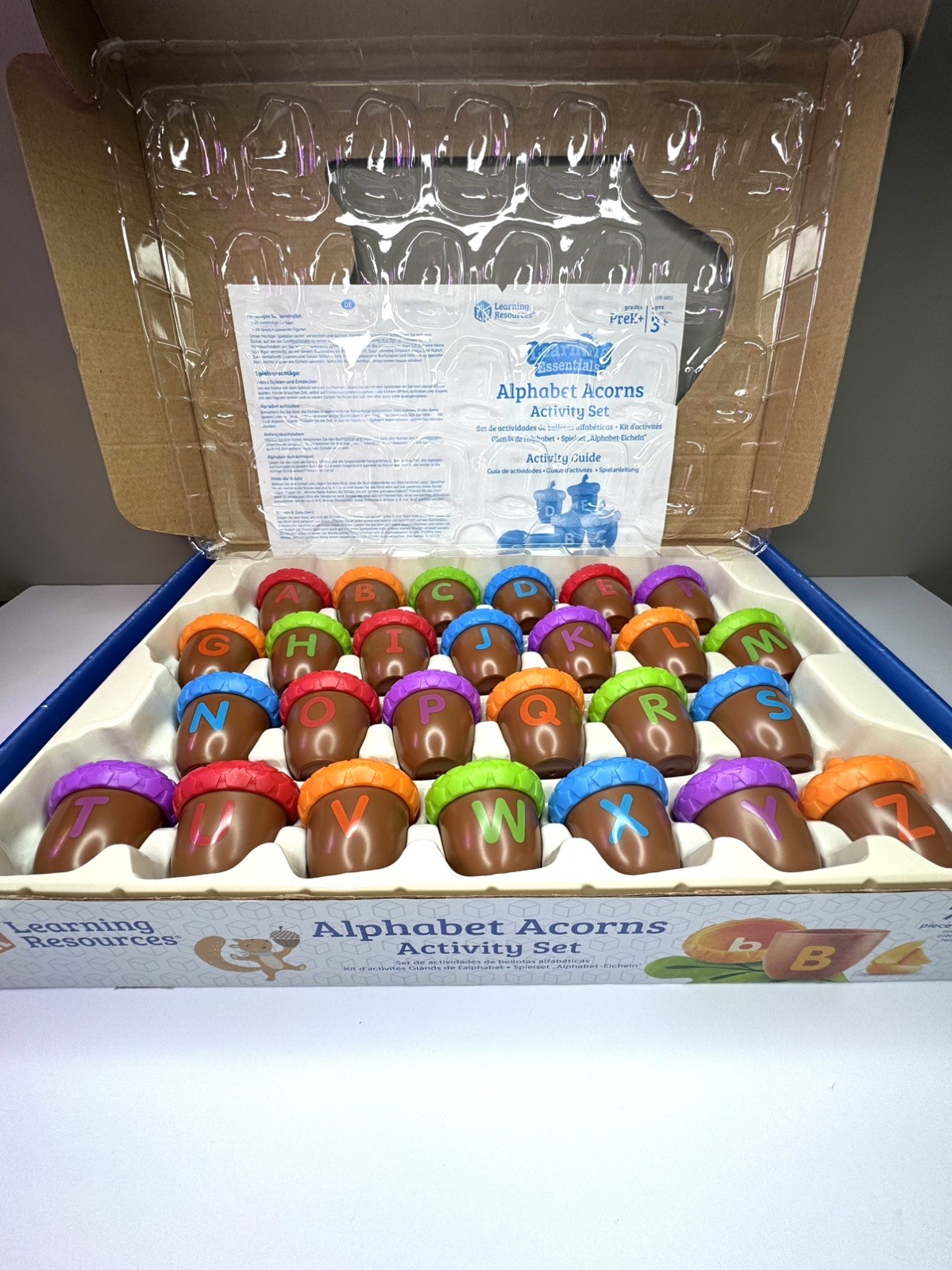 Learning Resources Alphabet Acorns Activity Set Letter Recognition Homeschool