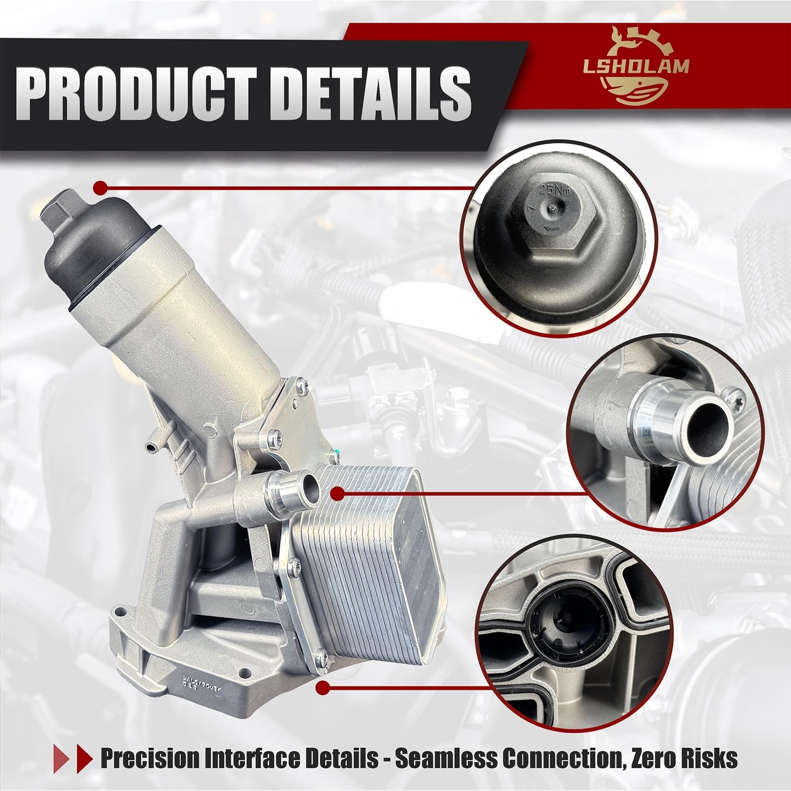 11428585624 11428596283 Oil Filter Housing with Oil Cooler Compatible with BM…